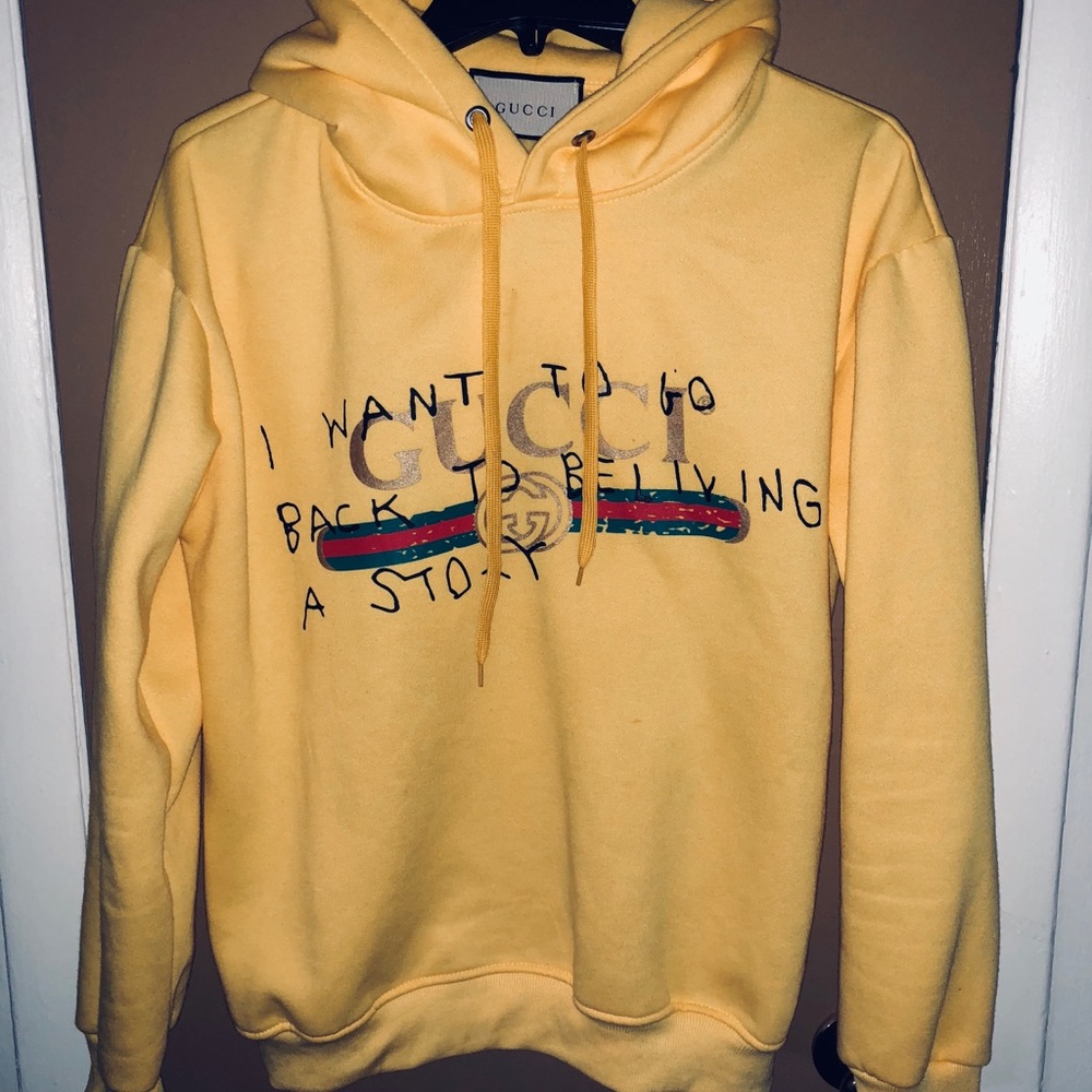 Gucci Coco Capitán Yellow Hoodie/Sweatshirt